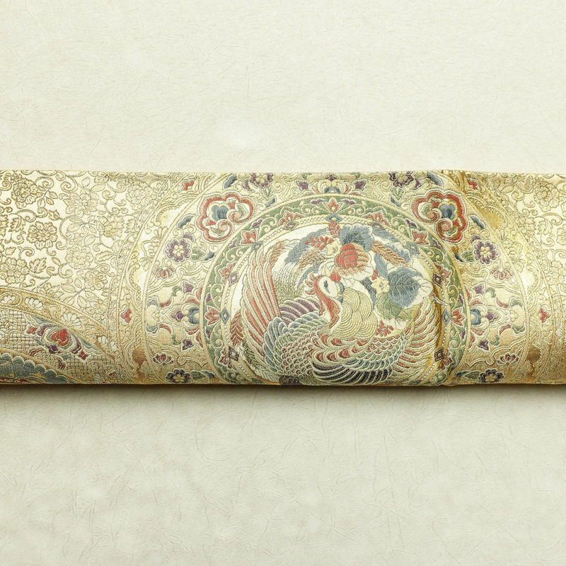 袋帯 六通柄 美品 フォーマル用 正絹 幾何学柄・抽象柄 金通し 金・銀_画像16