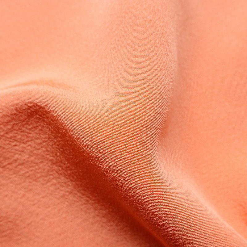 付け下げ 縮緬 正絹 古典柄 袷仕立て 身丈159cm 裄丈65.5cm 一部しつけ糸付き 橙_画像21