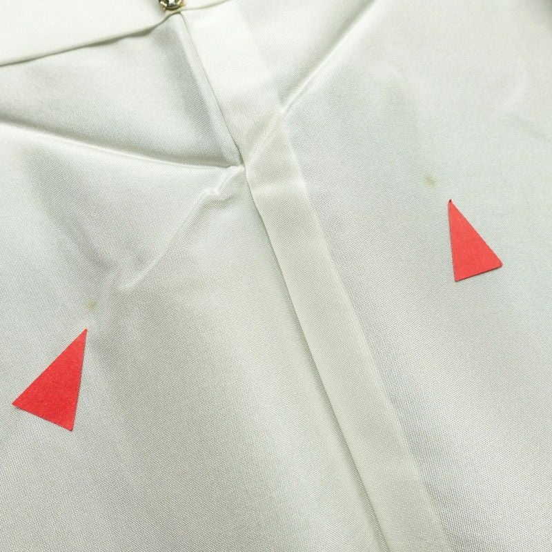 付け下げ 良品 しつけ糸付き 正絹 その他の柄 袷仕立て 身丈165cm 裄丈65cm 緑・うぐいす色_画像18