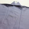 色無地 良品 しつけ糸付き 一つ紋付き 正絹 無地 袷仕立て 身丈162cm 裄丈66.5cm 紫・藤色_画像15
