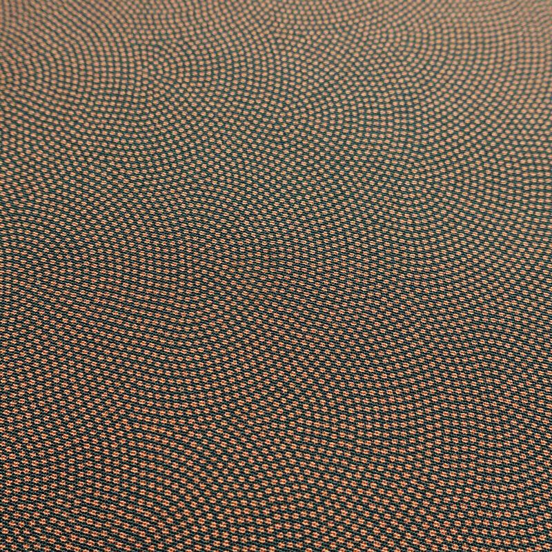 小紋 一つ紋付き 鮫小紋 正絹 古典柄 袷仕立て 身丈158cm 裄丈65cm 茶_画像12