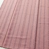 小紋 美品 縮緬 しつけ糸付き 正絹 縞柄・線柄 袷仕立て 身丈165cm 裄丈66.5cm ピンク_画像4