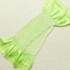 帯揚げ 良品 絞り 正絹 古典柄 緑・うぐいす色_画像2