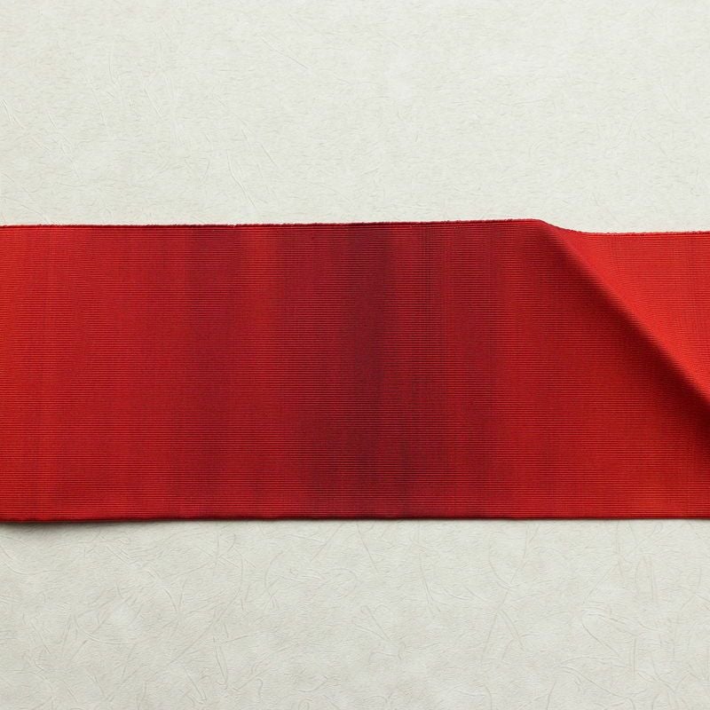 名古屋帯 全通柄 美品 正絹 その他の柄 名古屋仕立て 赤・朱_画像13