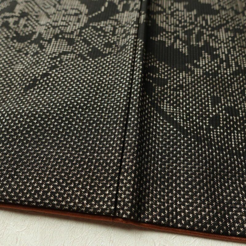 大島紬 良品 証紙なし 正絹 古典柄 袷仕立て 身丈159cm 裄丈66.5cm 茶_画像11