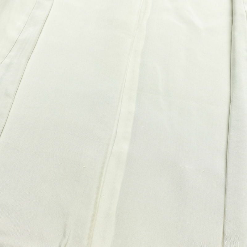 小紋 縮緬 しつけ糸付き 正絹 幾何学柄・抽象柄 袷仕立て 身丈163.5cm 裄丈67cm 茶_画像17