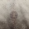 付け下げ 美品 しつけ糸付き 綸子 一つ紋付き 正絹 木の葉・植物柄 袷仕立て 身丈161.5cm 裄丈64.5cm 箔 刺繍 グレー_画像11
