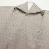 付け下げ 美品 しつけ糸付き 綸子 一つ紋付き 正絹 木の葉・植物柄 袷仕立て 身丈161.5cm 裄丈64.5cm 箔 刺繍 グレー_画像15