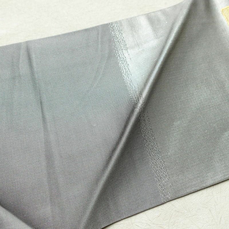 名古屋帯 太鼓柄 正絹 花柄 名古屋仕立て 箔 金・銀_画像15