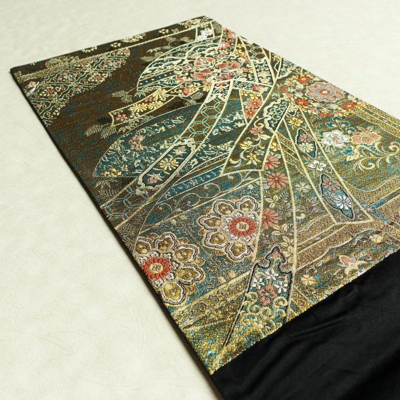 袋帯 六通柄 フォーマル用 正絹 古典柄 金・銀_画像17