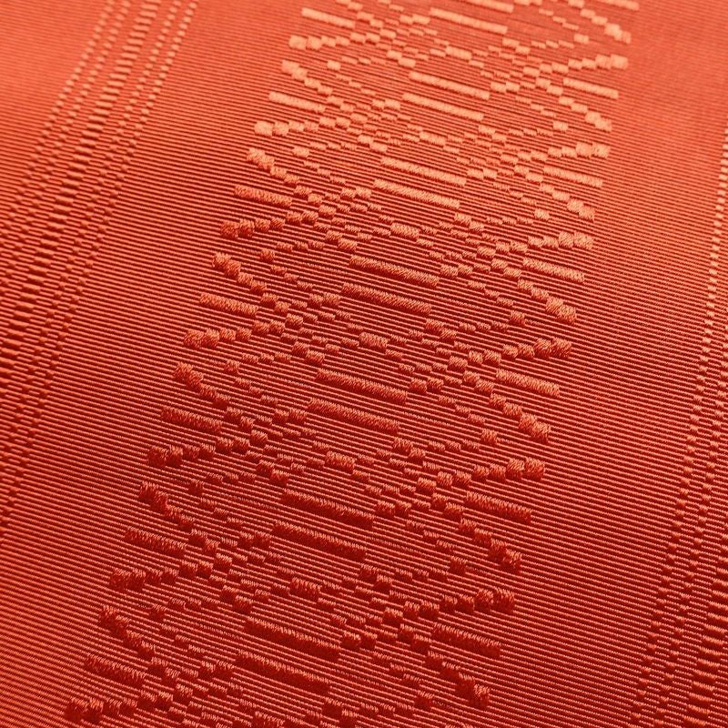 名古屋帯 献上柄 全通柄 混紡 縞柄・線柄 通し仕立て 橙_画像2