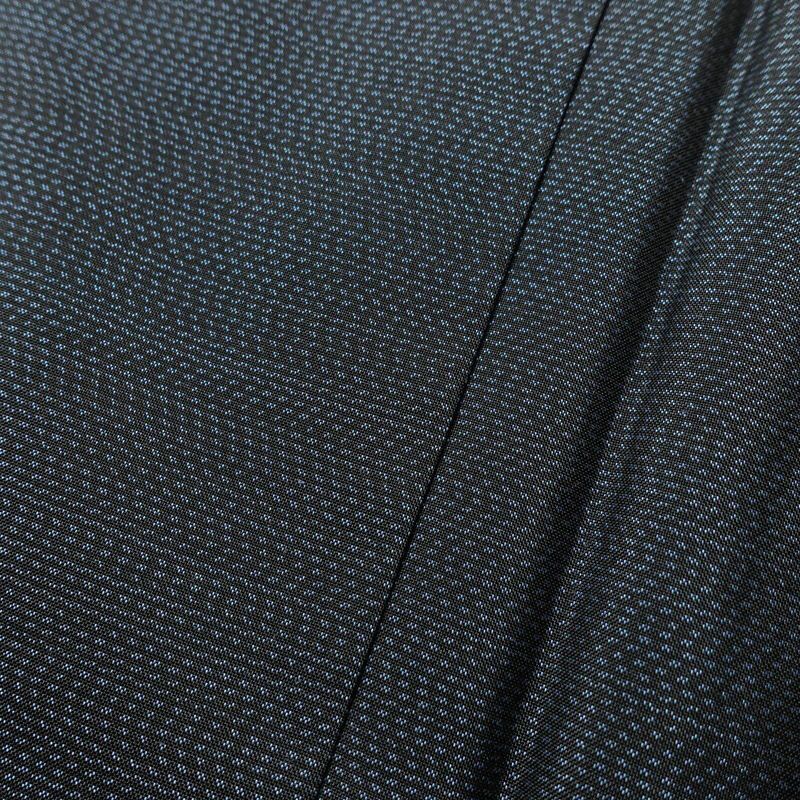 大島紬 証紙なし しつけ糸付き 正絹 幾何学柄・抽象柄 袷仕立て 身丈160cm 裄丈66.5cm 青・紺_画像7