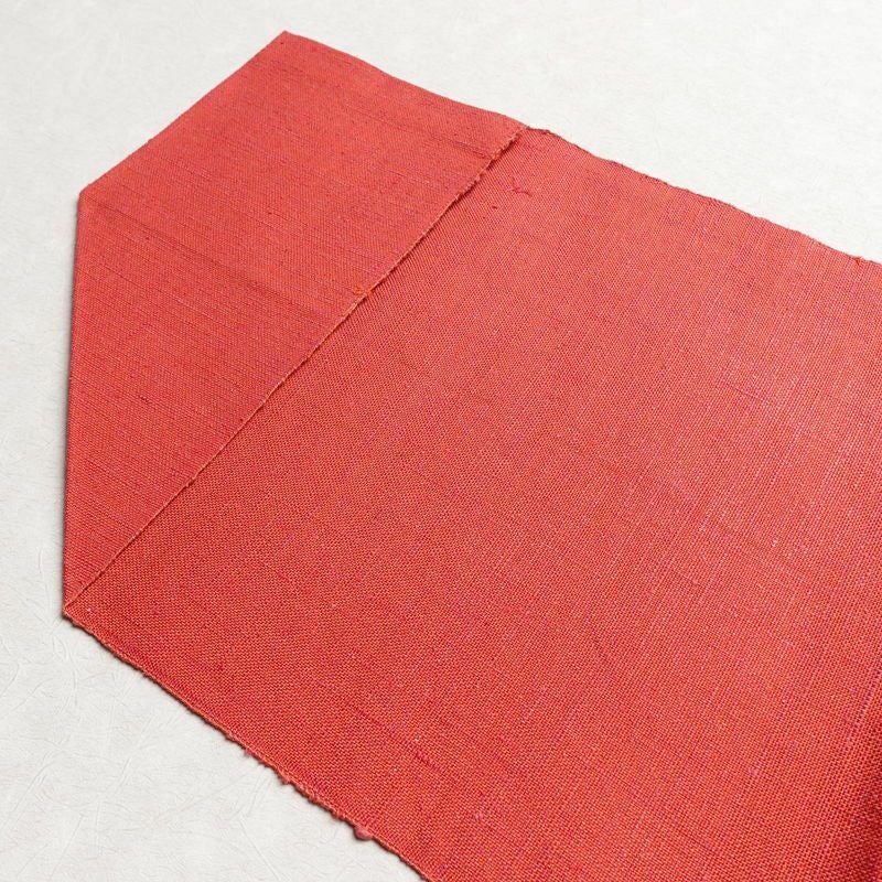 名古屋帯 六通柄 良品 正絹 幾何学柄・抽象柄 松葉仕立て ピンク_画像15