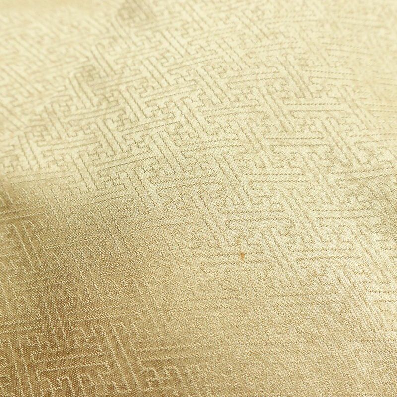 付け下げ 螺鈿 盛り上げ箔 綸子 正絹 古典柄 袷仕立て 身丈154.5cm 裄丈64cm 箔 ベージュ_画像18