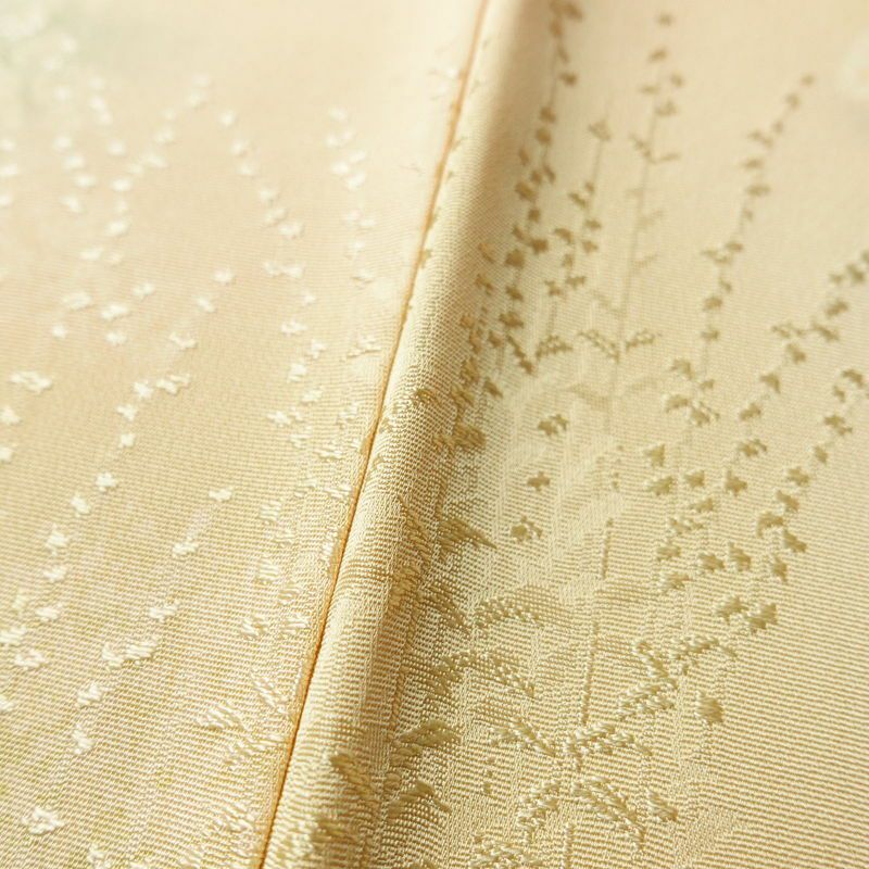 小紋 正絹 幾何学柄・抽象柄 袷仕立て 身丈158cm 裄丈65.5cm 橙_画像8