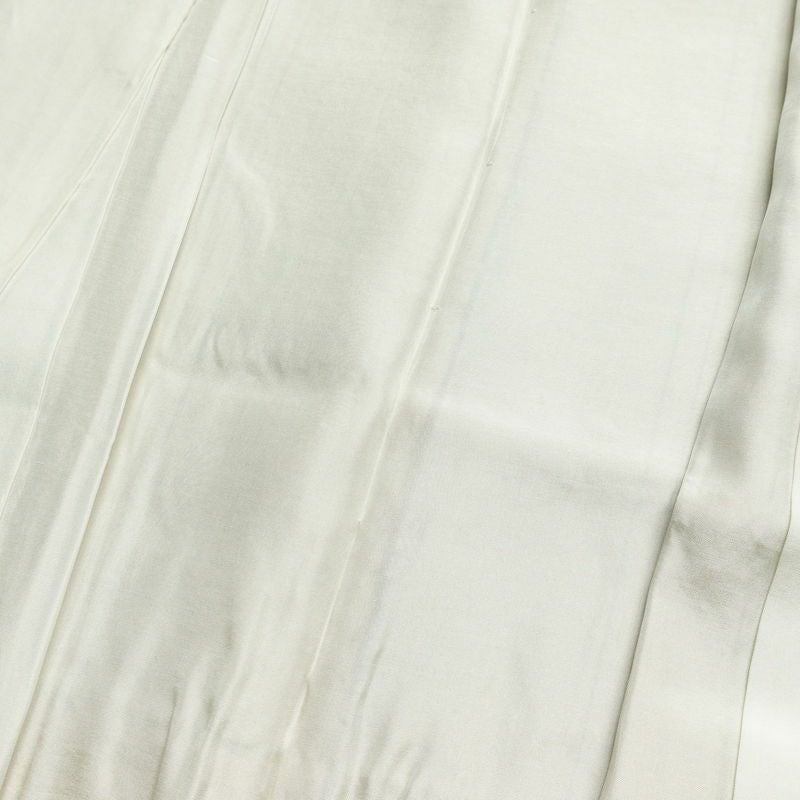 紬 しつけ糸付き 正絹 縞柄・線柄 袷仕立て 身丈161cm 裄丈68.5cm ベージュ_画像17