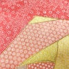 小紋 正絹 木の葉・植物柄 袷仕立て 身丈158cm 裄丈64.5cm 金彩 紅葉 赤・朱_画像7