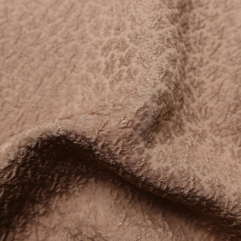 色無地 正絹 ふくれ織 無地 袷仕立て 身丈160.5cm 裄丈64cm 一部しつけ糸付き 茶_画像21