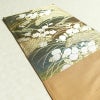 袋帯 六通柄 フォーマル用 正絹 木の葉・植物柄 万寿菊 箔 黄・黄土色_画像17