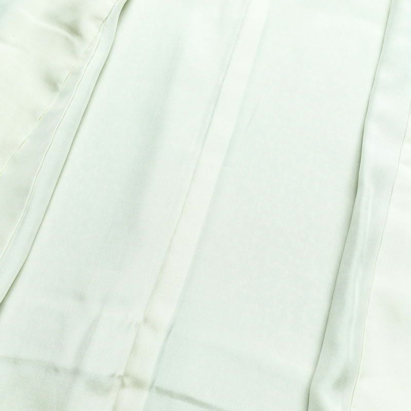 小紋 縮緬 総柄 正絹 木の葉・植物柄 袷仕立て 身丈158cm 裄丈64.5cm 緑・うぐいす色_画像18