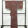 小紋 良品 紬地 総柄 正絹 幾何学柄・抽象柄 袷仕立て 身丈166.5cm 裄丈68cm 着物 多色使い_画像2