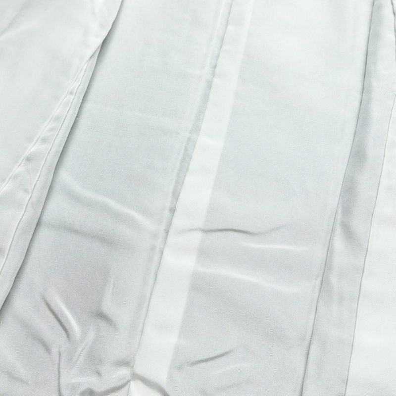 小紋 良品 縮緬 総柄 正絹 幾何学柄・抽象柄 袷仕立て 身丈159cm 裄丈65cm 着物 緑・うぐいす色_画像18