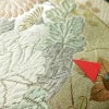 袋帯 六通柄 フォーマル用 正絹 花柄 菖蒲 紅葉 芍薬 紫陽花 箔 刺繍 帯 金・銀_画像4