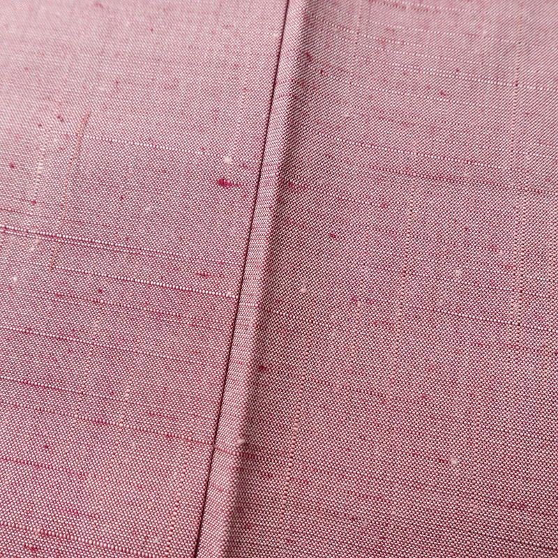 紬 美品 しつけ糸付き 正絹 無地 袷仕立て 身丈159.5cm 裄丈65cm 着物 ピンク_画像9