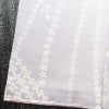 小紋 しつけ糸付き 総柄 正絹 花柄 袷仕立て 身丈167.5cm 裄丈67.5cm 着物 紫・藤色_画像10