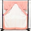 小紋 鮫小紋 縮緬 江戸小紋 正絹 古典柄 袷仕立て 身丈159.5cm 裄丈67cm 着物 ピンク_画像3