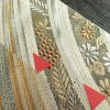 袋帯 六通柄 貴蒔絵 フォーマル用 正絹 古典柄 箔 金糸 銀糸 帯 クリーム_画像13