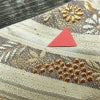 袋帯 六通柄 貴蒔絵 フォーマル用 正絹 古典柄 箔 金糸 銀糸 帯 クリーム_画像15