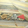 袋帯 六通柄 貴蒔絵 フォーマル用 正絹 古典柄 箔 金糸 銀糸 帯 クリーム_画像17