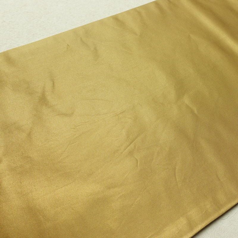 袋帯 太鼓柄 フォーマル用 正絹 古典柄 箔 刺繍 金糸 帯 扇子 松 黄・黄土色_画像18