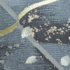 袋帯 六通柄 美品 フォーマル用 正絹 古典柄 金糸 銀糸 帯 桜 花びら 青・紺_画像3
