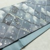 袋帯 六通柄 美品 フォーマル用 正絹 古典柄 金糸 銀糸 帯 桜 花びら 青・紺_画像11
