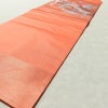 名古屋帯 太鼓柄 美品 正絹 人物・動物柄 名古屋仕立て 帯 鳥 橙_画像8
