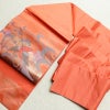 名古屋帯 太鼓柄 美品 正絹 人物・動物柄 名古屋仕立て 帯 鳥 橙_画像16