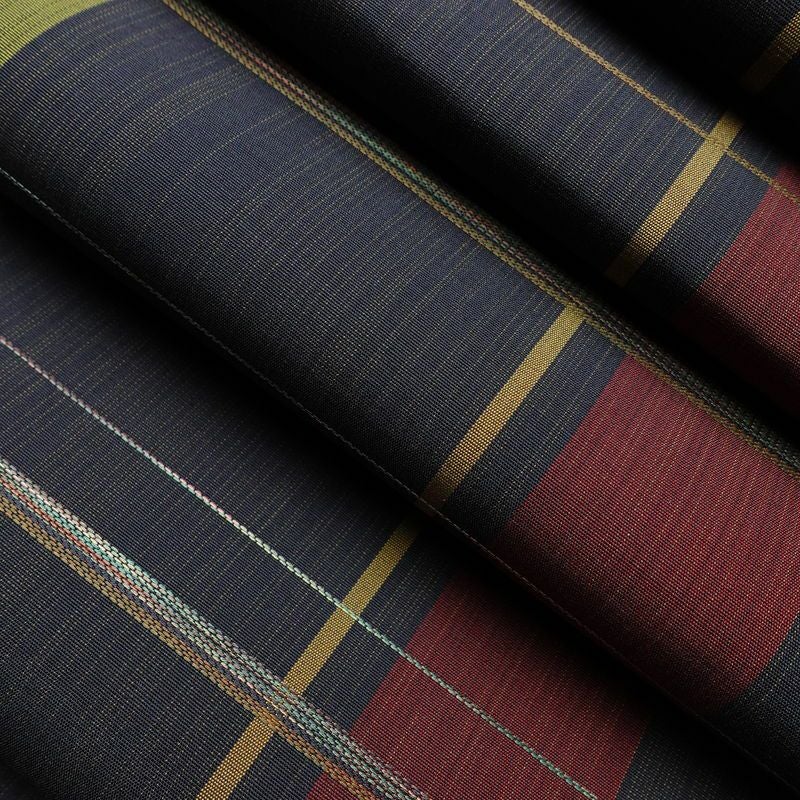 袋帯 六通柄 良品 一般用 正絹 チェック・格子柄 帯 多色使い_画像18