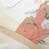袋帯 太鼓柄 一般用 正絹 花柄 帯 上品 白_画像2