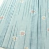 盛夏 小紋 良品 夏用 絽 正絹 花柄 単衣仕立て 身丈154.5cm 裄丈63cm 着物 青・紺_画像4