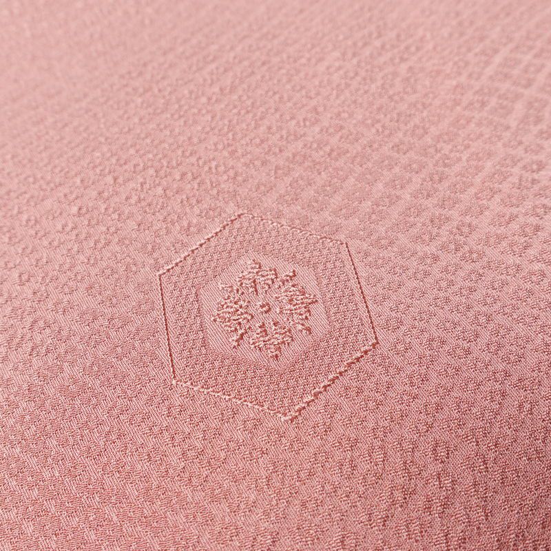 色無地 良品 しつけ糸付き 正絹 古典柄 袷仕立て 身丈167cm 裄丈66.5cm フォーマル 着物 ピンク_画像7