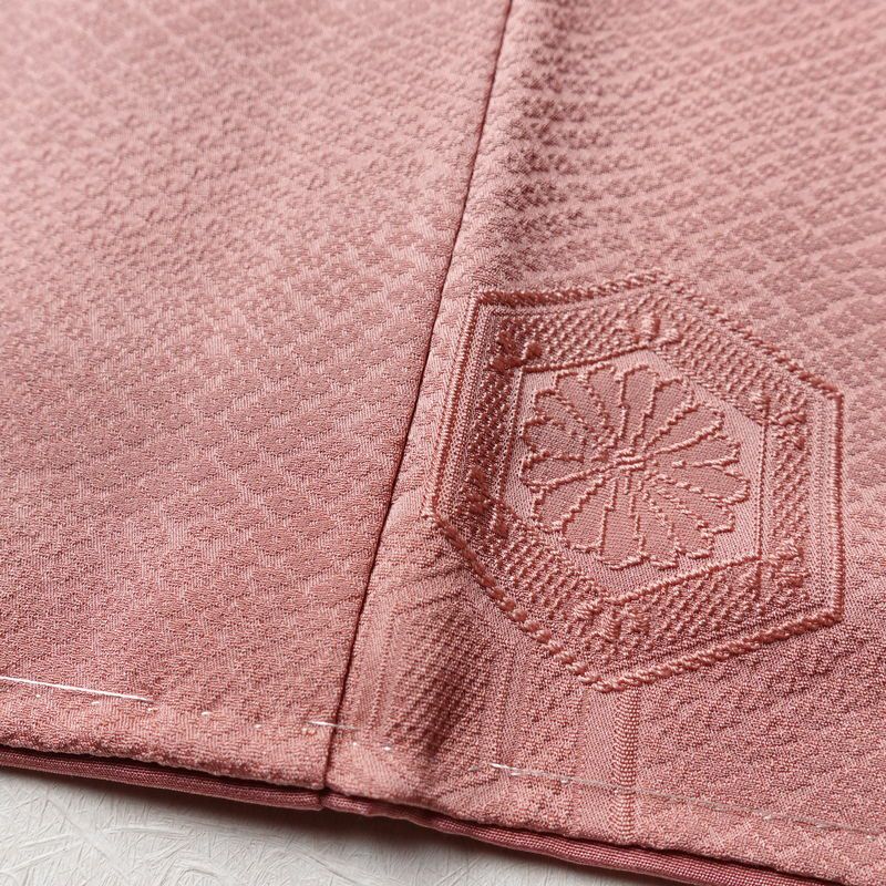 色無地 良品 しつけ糸付き 正絹 古典柄 袷仕立て 身丈167cm 裄丈66.5cm フォーマル 着物 ピンク_画像10