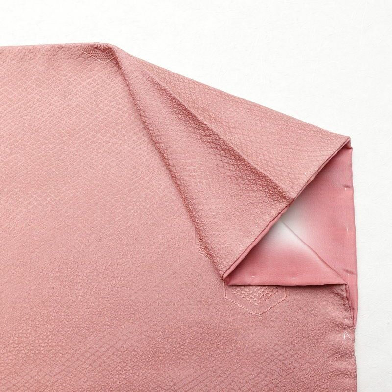 色無地 良品 しつけ糸付き 正絹 古典柄 袷仕立て 身丈167cm 裄丈66.5cm フォーマル 着物 ピンク_画像13