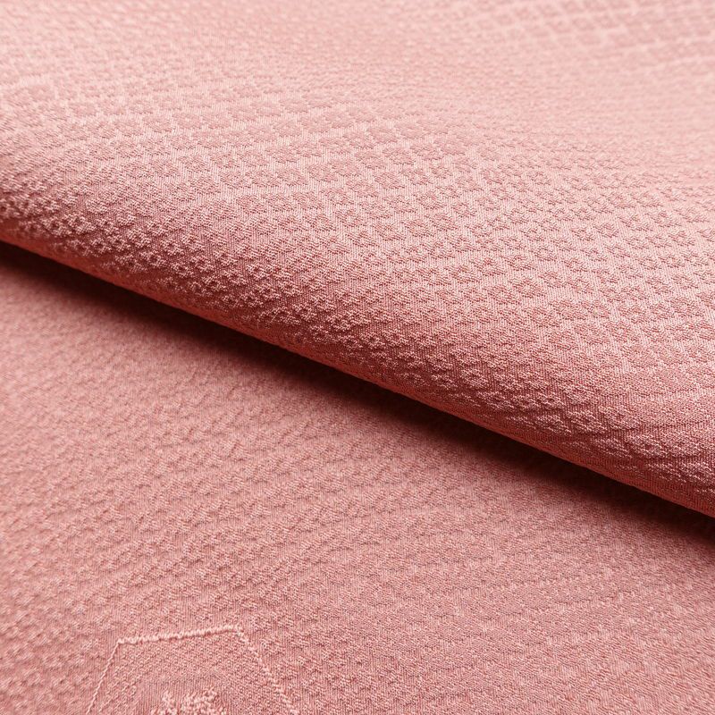 色無地 良品 しつけ糸付き 正絹 古典柄 袷仕立て 身丈167cm 裄丈66.5cm フォーマル 着物 ピンク_画像18