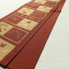 袋帯 ふくれ織 六通柄 良品 一般用 正絹 古典柄 橙_画像9