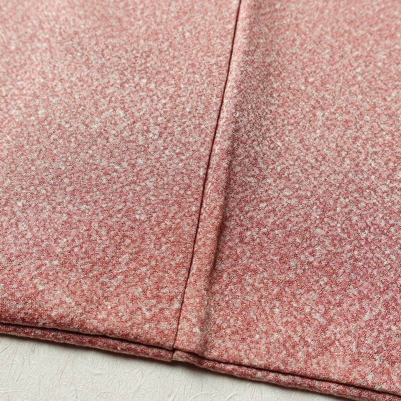 色無地 良品 縮緬 正絹 その他の柄 袷仕立て 身丈154.5cm 裄丈64.5cm 共八掛 ピンク_画像9