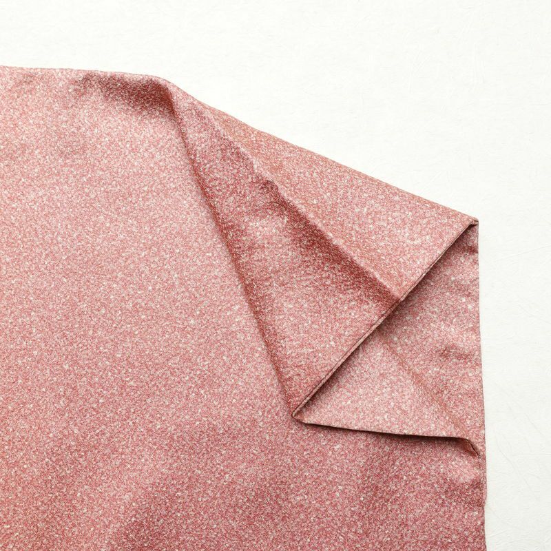 色無地 良品 縮緬 正絹 その他の柄 袷仕立て 身丈154.5cm 裄丈64.5cm 共八掛 ピンク_画像12