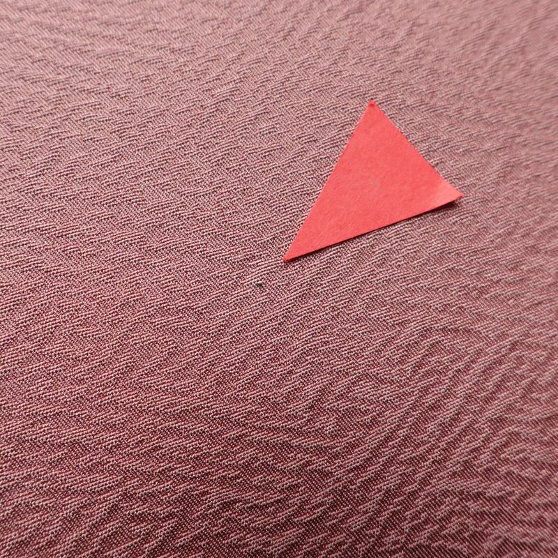 色無地 しつけ糸付き 一つ紋付き 正絹 古典柄 袷仕立て 身丈155.5cm 裄丈65cm 紫・藤色_画像11