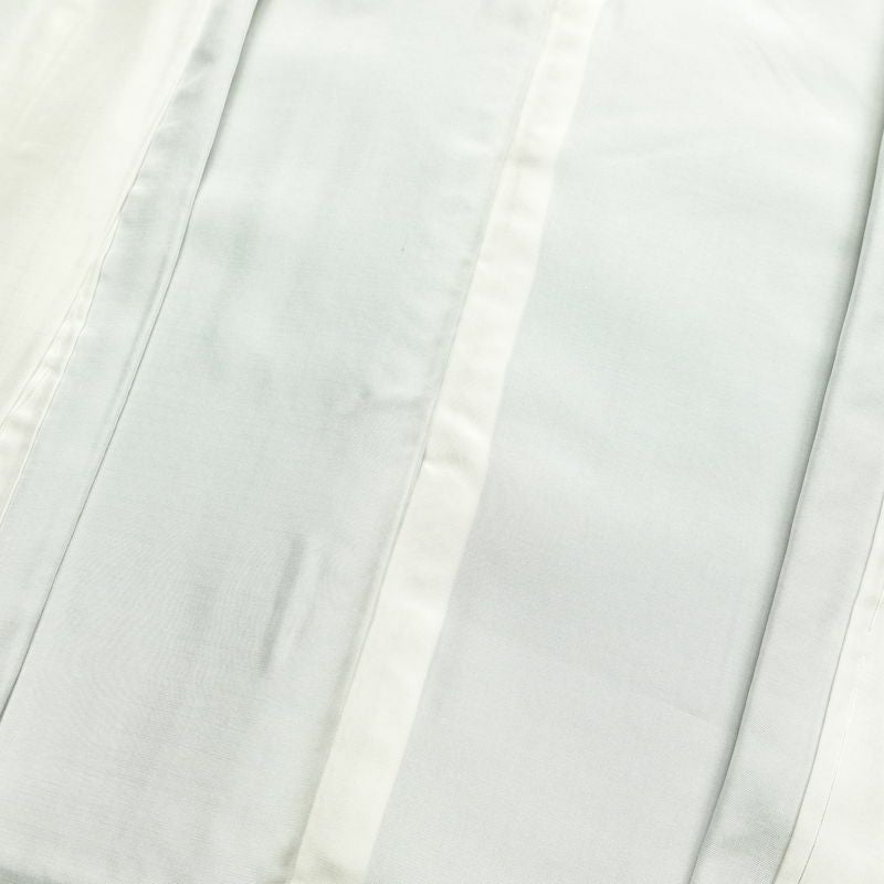 色無地 しつけ糸付き 縮緬 一つ紋付き 正絹 無地 袷仕立て 身丈163.5cm 裄丈66.5cm 共八掛 緑・うぐいす色_画像19